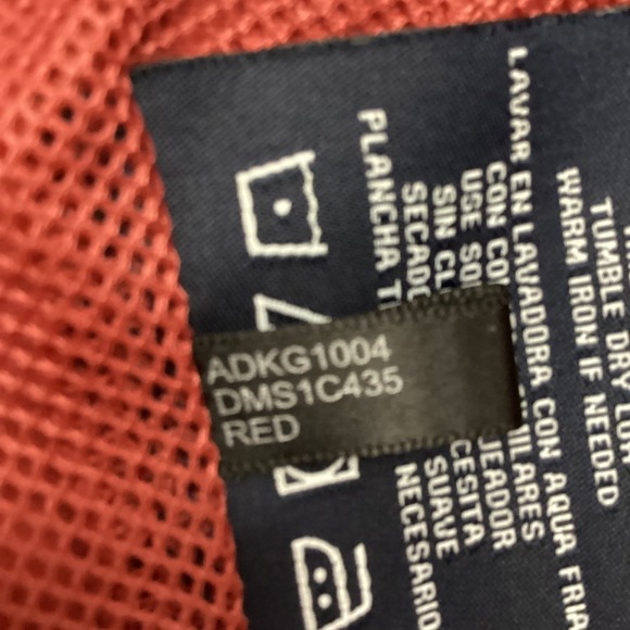 Dockers Mens Hooded Jacket Red Medium Waterproof Zip Up Windbreaker - Picture 10 of 13